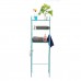 160x50x25CM Toilet Bathroom Shelf Steel Pipe Material Perforation  Free Storage Shelf With Paper Towel Rack   Towel Rack