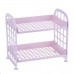 Double  layer Hollow Rack Multi  functional Plastic Shelf Desktop Organizer Bathroom Kitchen Storage Rack Holder Shelf