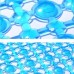 7 PCS Waterdrop Bathroom Mat with Suction Cup Massage Foot Mat Bathtub Anti  slip Mat  Transparent Blue