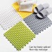 4 PCS Bathroom Anti  Slip Mat Shower Room Splicing Ground Pad  Size  30x30cm  Yellow