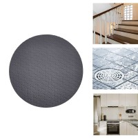 6 PCS   Pack 10cm Bathroom Steps Round PEVA Non  Slip Stickers  Grey