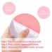 6 PCS   Pack 10cm Bathroom Steps Round PEVA Non  Slip Stickers  Pink