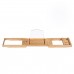 Multifunctional Bathroom Telescopic Bathtub Rack Bamboo Bath Caddy Glass Holder Soap Tray Over Bathtub Rack Support